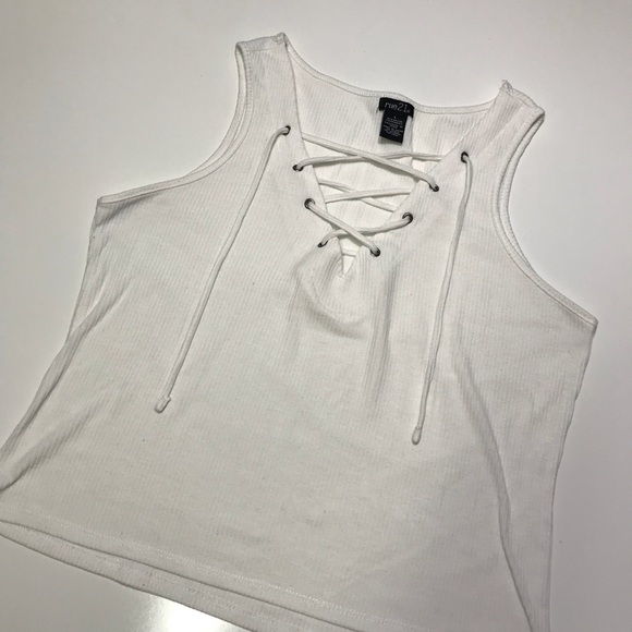 [Rue21] Lace-Up Crop Top - Picture 3 of 7